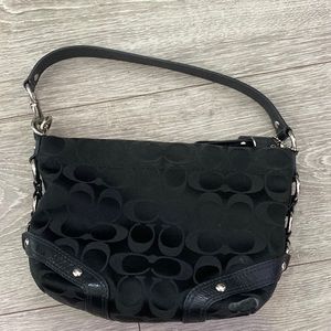 Coach Carly Mini Handbag Black No. F1026-f44143